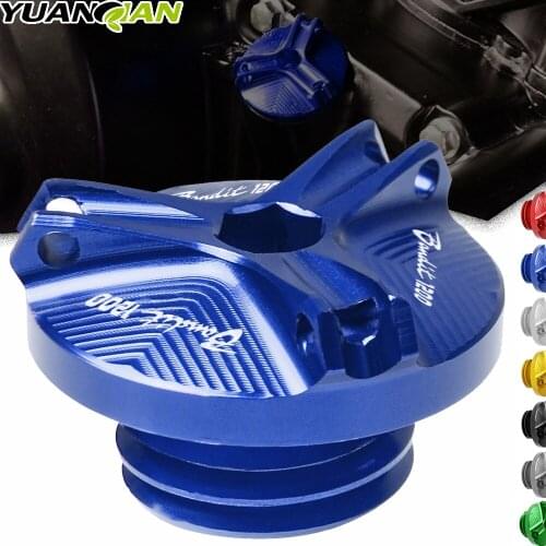 For BANDIT 1200 Motorcycle CNC Plug Cover Screw Engine Oil Drain Filler Cap Nut For Suzuki GSF 600 600S 1200 1250 250 BANDIT