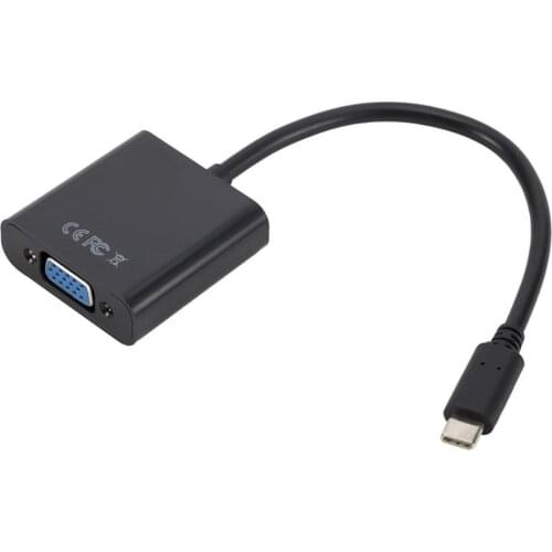 Type C to VGA Adapter Cable USB C USB 3.1 to VGA Adapter for Macbook