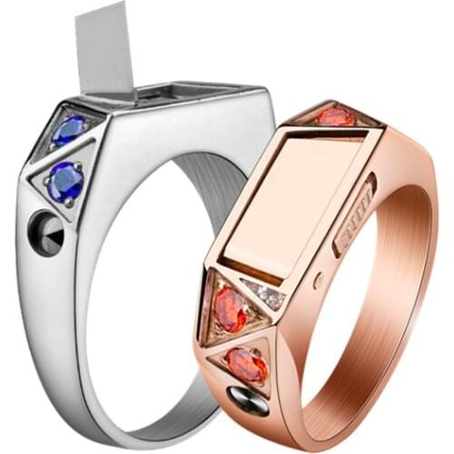 Stainless Steel Anti-wolf Ring Titanium Steel Self-defense Ring Fashion Hidden Self-defense Jewelry Spot Wholesale