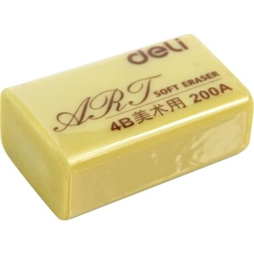 Deli 7535 eraser 4b rubber 200a Large drawing rubber soft eraser