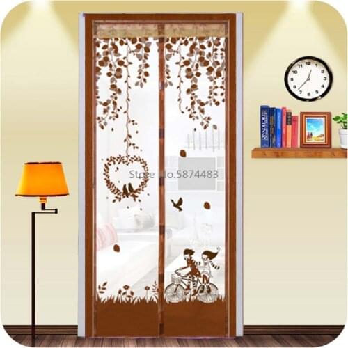 90/100*210cm Magnetic Mesh Anti-Mosquito Curtains Summer Door Mosquito Net Curtain Protect Kitchen Window Durable Curtain