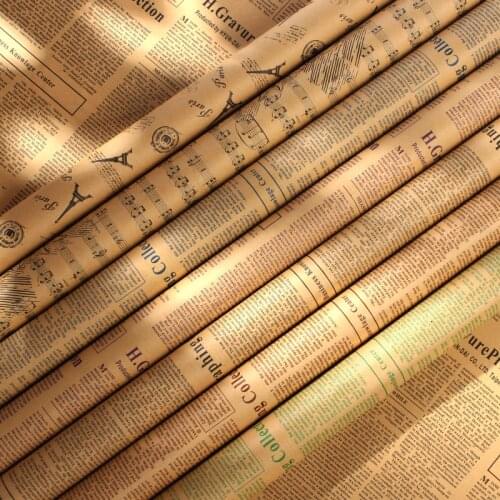 7pcs/set Nostalgic Old English Newspaper European Style 52*75cm Photography Background Paper for Photo Studio Ornaments Props