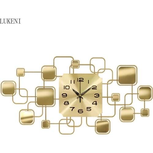 Wall Clock Living Room Home Fashion Silent Clock Restaurant Personality Creative Bedroom Wall Watch Art Light Luxury Clock