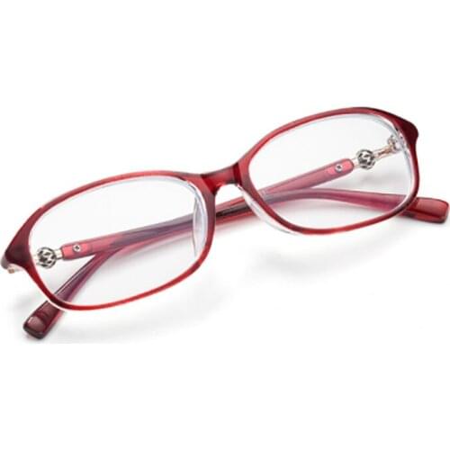 New Reading Glasses Ladies Fashion Exquisite Red Full Frame Men Presbyopia Eyeglasses High-Definition Resin Lenses 1.0-4.0 R279