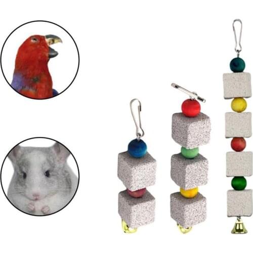 Pet Hamster Rabbit Parrot Bird Calcium Teeth Grinding Stone Chew Toys