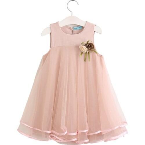 Girls Dress Flower Princess Dresses Lace Mesh Dresses For Girls Birthday Present Party Dress Costume Kids Clothing