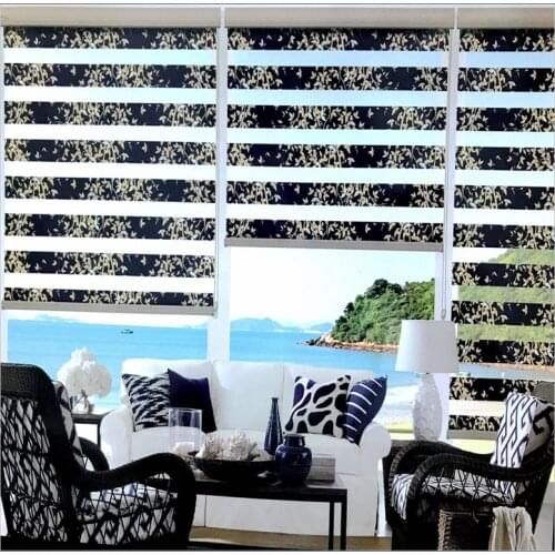 FREE SHIPPING Popular zebra blinds double-layer roller Zebra blinds and zebra window blinds