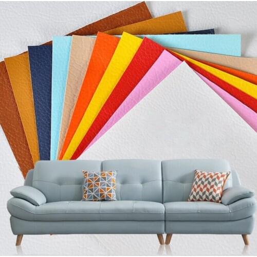 Self Adhesive Stick-on No Ironing Sofa Repairing Leather PU Fabric Stickers Patches Scrapbook Fabric badges 16x16 cm 10 pcs/lot