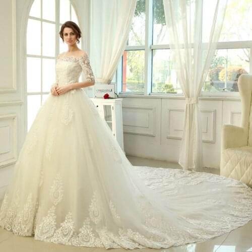 SHIWEIJIUYUE Wedding Dresses With A Train