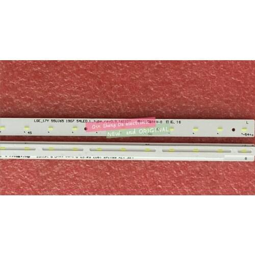 2 PCS/set 600mm LED backlight strip for LG 55UJ6540 LGE_17Y 55UJ65 1907 54LED-L-TYPE-REV0.9 55UJ701V 55uj651 HC550EGG