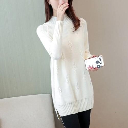 2021 New Hot Autumn Winter Turtleneck Sweater and Pullovers Long Sleeve Loose Pull Warm Female Jumper Sweater Tricot Tops