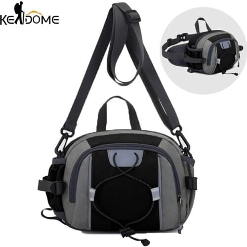 New Outdoor Sports Waist Bag Waterproof Nylon Sling Bag Multifunctional Mountaineering Travel Water Bottle Storage Bag X728D