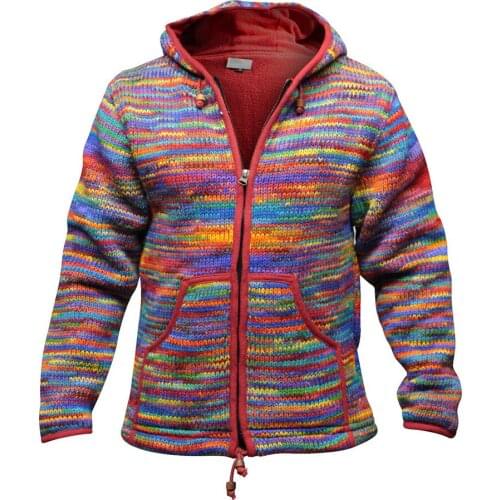 Knitted Sweater For Mens XXXXL European Streetwear Hooded Mans Sweater Oversized Harajuku Men Clothes Loose Pullover Sweatercoat