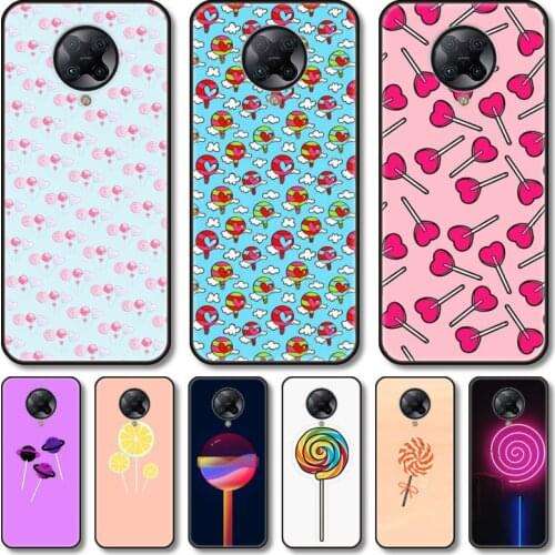 Colorful candy Phone Case For xiaomi M2 C3 X3 F2 Lite NFC 6 5 x Poco k30 Pro Anime Black Cover Silicone Back Pretty tpu
