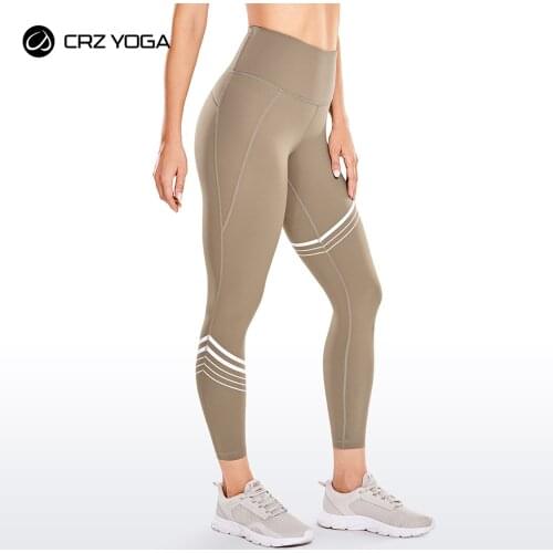 CRZ YOGA Womens High Waisted Yoga Capris Buttery Soft Yoga Pants Workout Cropped Leggings Naked Feeling -23 Inches