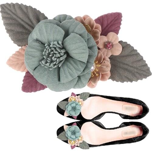 1/2PCS DIY Flower Pearl DIY Shoe Decoration Shoes Clothing Bag Accessories Ornaments