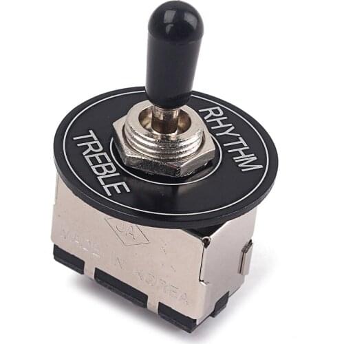 3 Way Toggle Switch Pickup Selector W/ Black Knob for Guitar