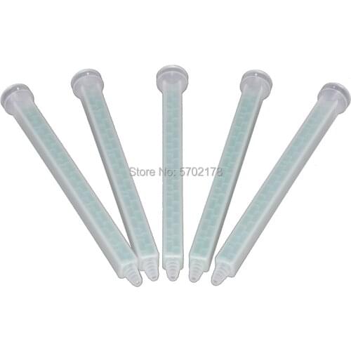 5PCS FMC8-32 threaded port AB square static mixing tube AB mixing tube spiral tube mixing nozzle AB dispensing head