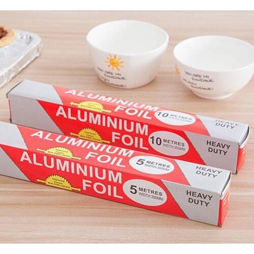 5M Food Grade Barbecue Aluminum Foil Paper Baking Disposable Aluminum Foil Outdoor Barbecue Aluminum Foil Household Oven Baking