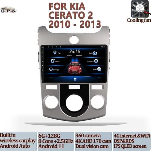 Car Multimedia Radio Video Player For Kia Cerato 2 TD 2008 2009 2010 - 2013 Android 10 Navigation GPS Autoradio Touchscreen