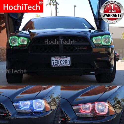 Car Auto Halo Rings Cotton Lights LED Angel Eyes RGB Car Styling For Dodge Charger SXT Plus 2011-2014 Angel Eyes Halo Ring kit