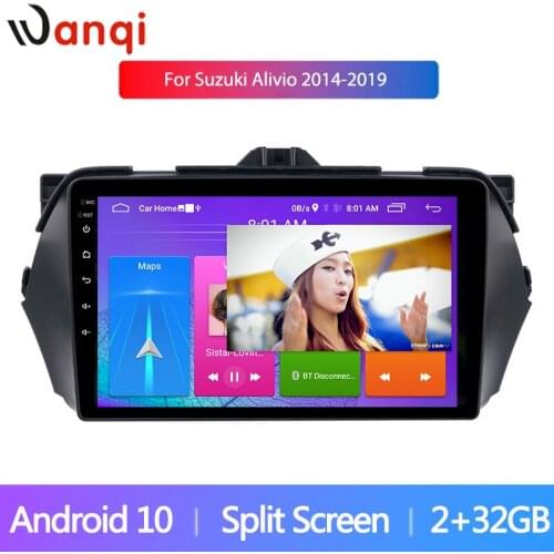 9" 2.5D 2 Din Android Navigation GPS Car Multimedia Player for Suzuki Alivio Ciaz 2014 2015 2016 2017 2018 2019 Head Unit Stereo