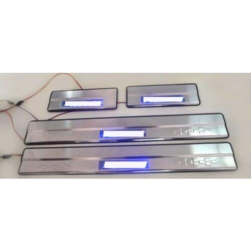 Car Styling Car Scuff Plate Door Exterior Outer Sill Trim Welcome Pedal Original LED Pedal FIT For Honda Accord 2008-2013
