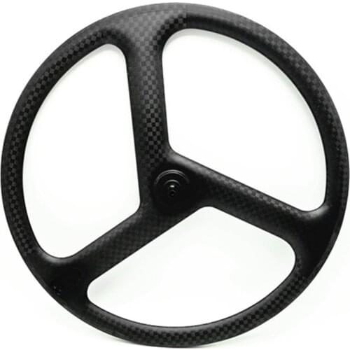 Free shipping carbon road 3 spokes wheels 700c Fixed Gear spokes carbon wheels 23mm Width cycling wheelse bicycle road wheelset