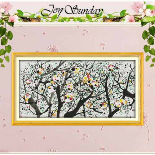 BIG SIZE! Pomegranate Counted Cross Stitch 11CT Printed 14CT Cross Stitch Sets landscape Cross-stitch Kits Embroidery Needlework