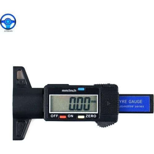Digital depth gauge caliper tread depth gauge LCD Tyre tread gauge For Car Tire 0-25.4mm Measurer Tool Caliper free shipping
