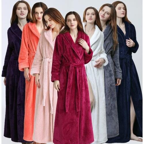 Lovers Female Pregnant Women Robe Coral Velvet Bathrobe Belt Integrated Robes Loose Soft Flannel Morning Gown Dressing Gown