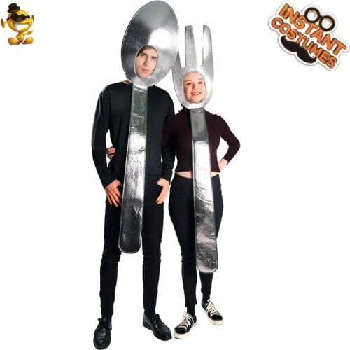 Halloween Adult Lover Spoon&Soup Tunic Costume Performance Funny Carnival Party Costumes