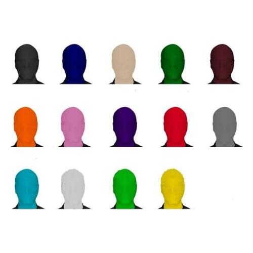 Zentai Hoods Masks Costume Halloween Spadex Party Superhero Free Ship please contact with us if you want any other colors