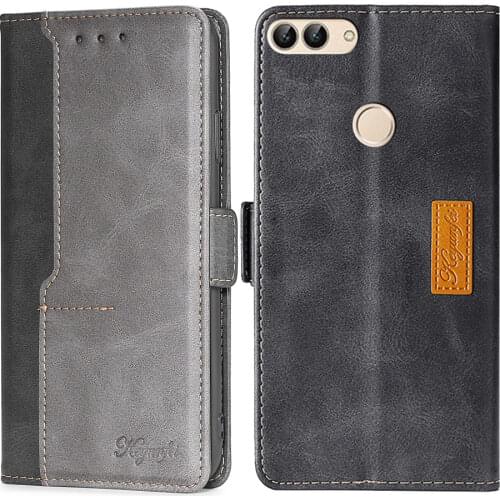 P Smart 2018 Etui Leather Wallet Case For Huawei P Smart 2018 FIG-LX1 LX2 LX3 Cover Phone Bag For Huawei P Smart Enjoy 7S Coque