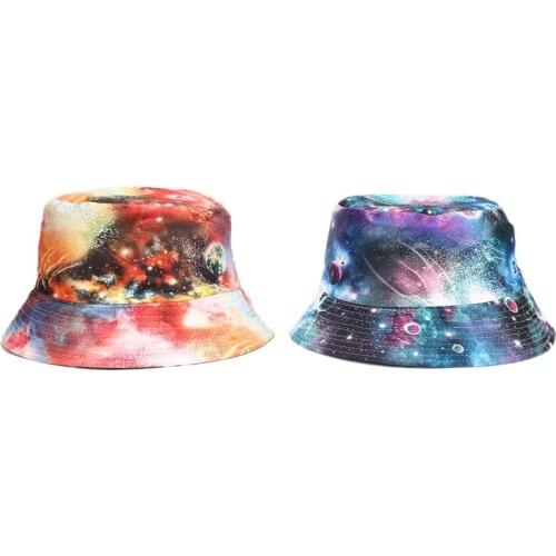 New Fashion Summer Autumn Winter Outdoor Beach Multicolor Tie Dye Bucket Hats Women Fisherman Caps Gorros Hats Ladies Bob Panama