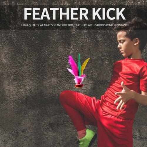 Portable Colorful Chicken Feather Shuttlecock Adult Kids Sports Exercise Fancy Handwheel Foot Kick China Jianzi Fitness