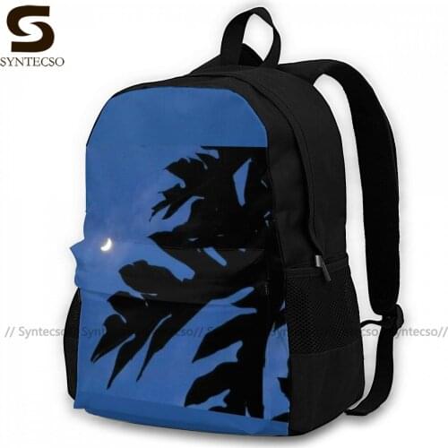 Papaya Backpacks Print Cool Polyester Backpack Business Female Bags