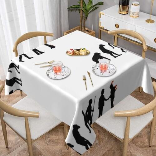 Evolution Of Man Tablecloth Custom Decoration Table Cover Polyester Desk Cheap Cute Table Cloth