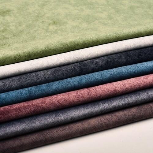 Technology Velvet Fabric By The Meter Thickened Lychee Pattern Imitation Leather Suede for Sewing Chair Sofa Cover Soft Brocade