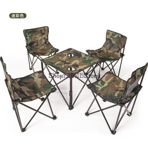 Outdoor Folding Tables And Chairs Portable Ultra Light Car Picnic Table Self Driving Outdoor Camping Barbecue Aluminum Alloy Tab