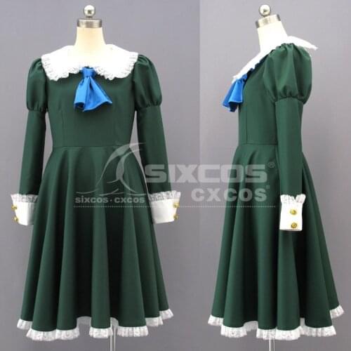 Horror Game Mary Cosplay Costume Fashion Green Uniform Dress Full Set Female Carnival Party Role Play Clothing Custom-Make Any