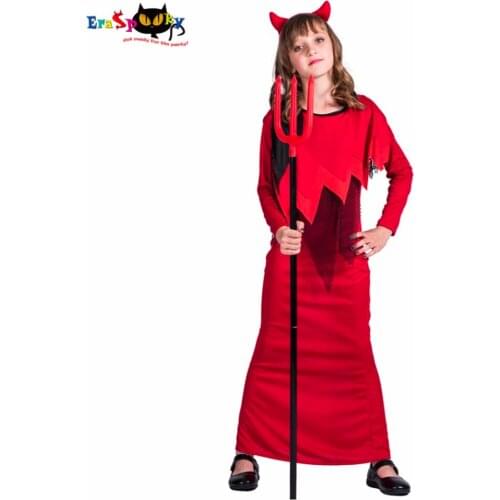 Witch Cosplay Unisex Boys Girls Scary Halloween Costume For Kids Christmas Devil Cosplay Carnival Costumes for 2017