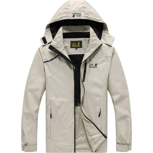 Outdoor jacket mens fishing plus size single-layer mountaineering suit four seasons waterproof windbreaker womens thin coat