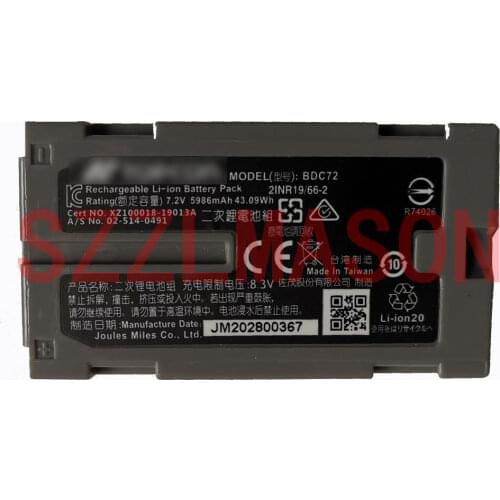 2021 High Quality and Brand New Battery for Topcon & Sokkia BDC72 Battery for Sokkia IM52, Topcon GM52