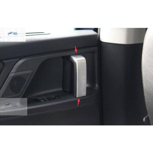 Yimaautotrims Auto Accessory Middle Door Handle Cover Trim 2 Pcs Fit For VW Volkswagen Sharan 2012 - 2016 Stainless Steel