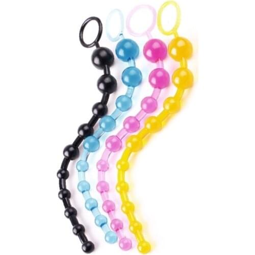 Female Anal Stimulator Ball Beads Butt Plug Mini Bullet Vibrator Masturbation Adult Sex Toys Products for Women Men Gay Couple