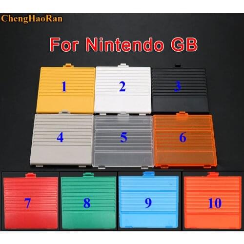 1pc 10 colors Best price For Nintendo GameBoy Classic DMG GBO Battery Cover For Game boy GB Back Pack Door Replacement lid door