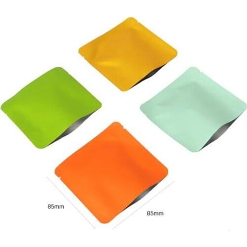 10000Pcs/Lot 8.5x8.5cm Colorful Aluminum Foil Tea Packaging Bag Heat-Sealed Food Bags Separate Storage Bag Factory Wholesale