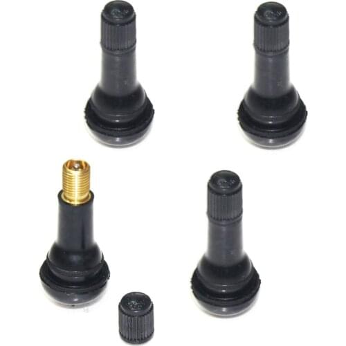4Pcs/Lot Black Rubber TR413 S.nap-in Car Wheel Tyre Tubeless Tire Tyre Valve Stems Dust Caps Wheels Tires Parts Wholesale