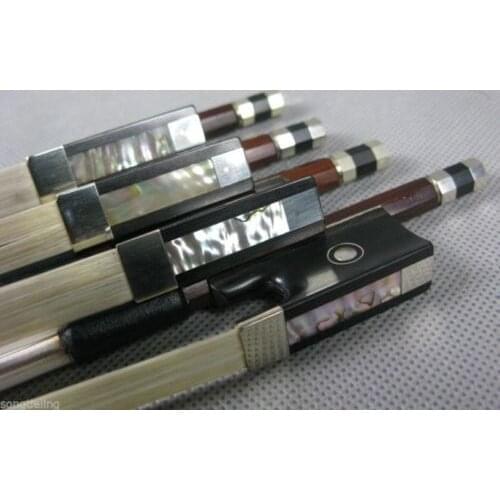 4pcs strong& great resiliency brazilwood violin bow 4/4 #7078